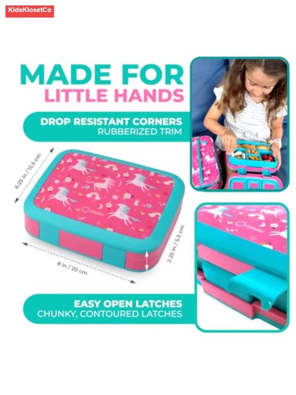 Kids Bento Lunch Box Set with Thermo, Bag & Ice Pack | Stainless Steel